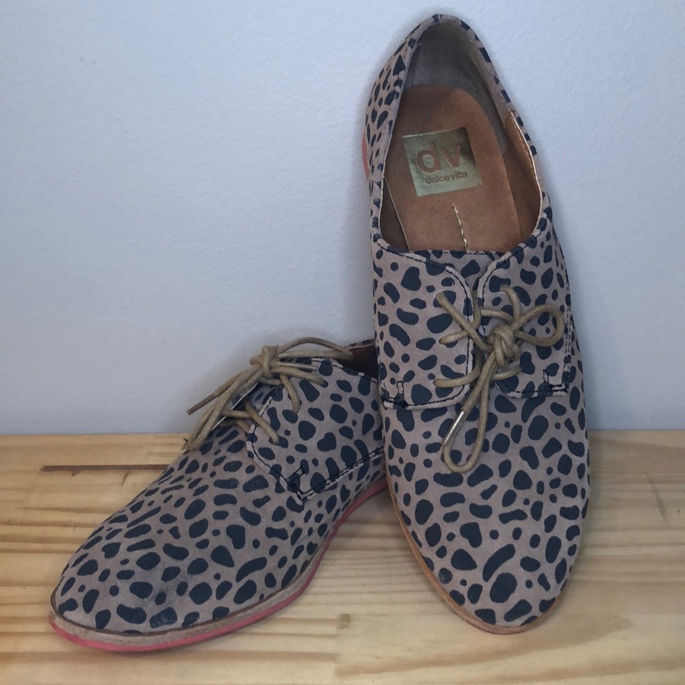 Dolce vita cheetah suede shoes
